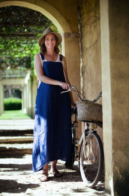 Montaigne Anouk Overall-Style Maxi Dress Royal Blue