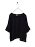 Montaigne Artiste Hi-Lo Linen Top Black
