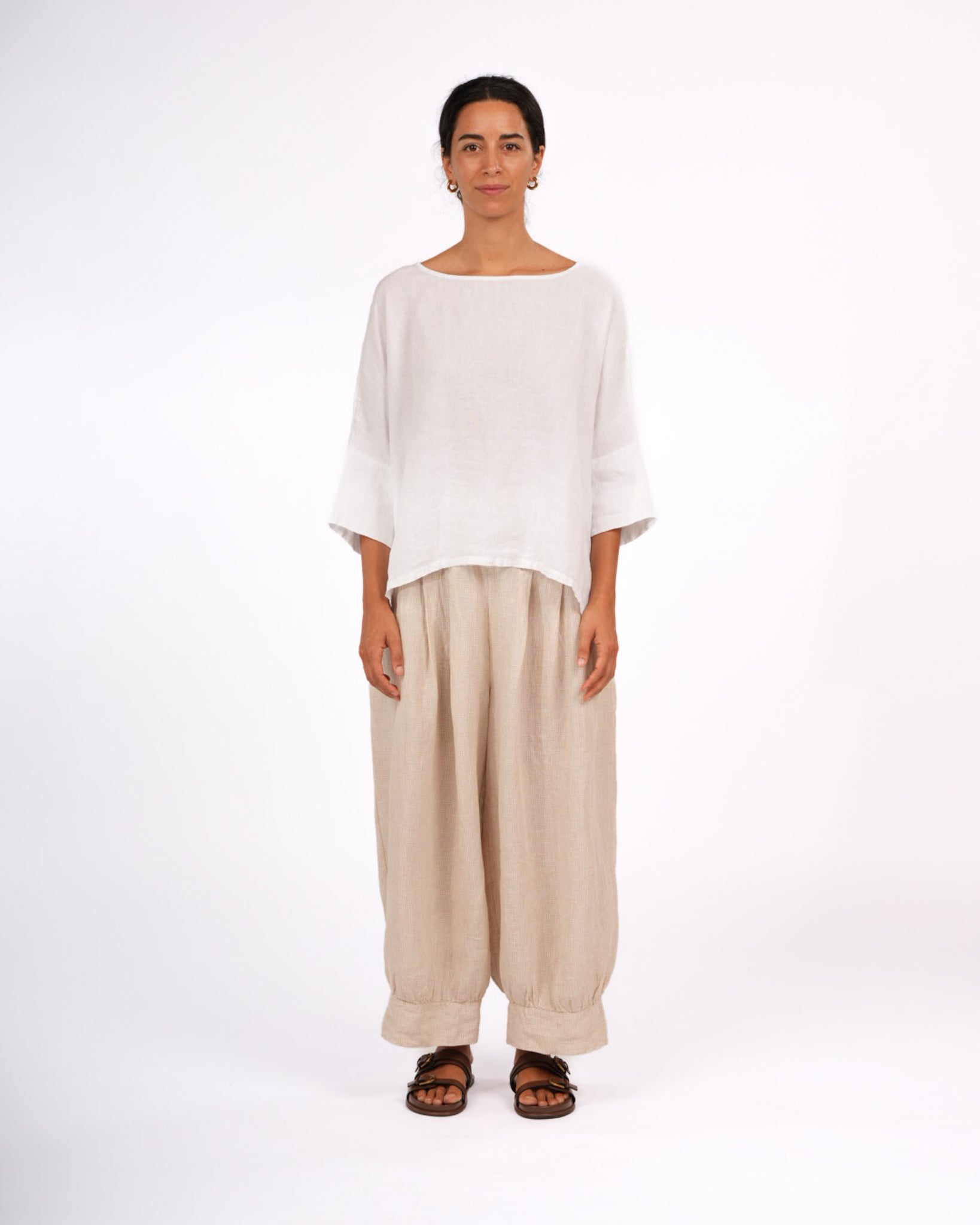 Artiste Hi-Lo Linen Top – Montaigne Paris