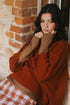 Montaigne Balmain Pure New Zealand Lambswool Roll Neck Sweater Rust4