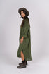 Montaigne Biarritz Oversized Linen Shirt Dress Forest Green1
