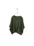Montaigne Brigitte Button Through Linen Top with Front Pockets Forest Green