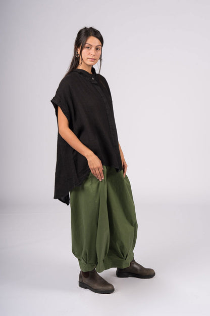 Montaigne Caroline Wide Leg Pants Forest Green