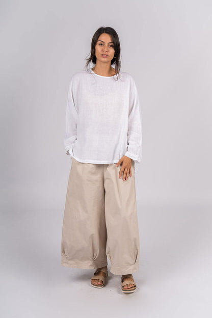 Montaigne Caroline Wide Leg Pants Natural2