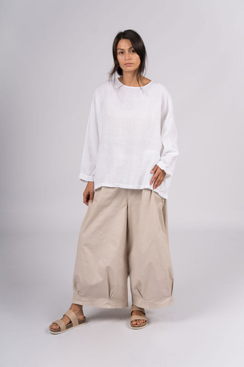 Montaigne Caroline Wide Leg Pants Natural3