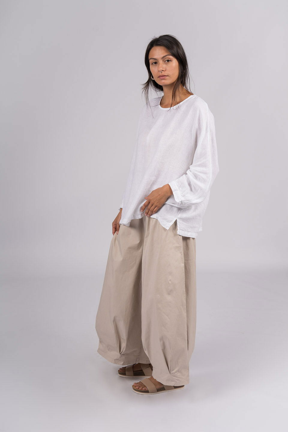 Montaigne Caroline Wide Leg Pants Natural4