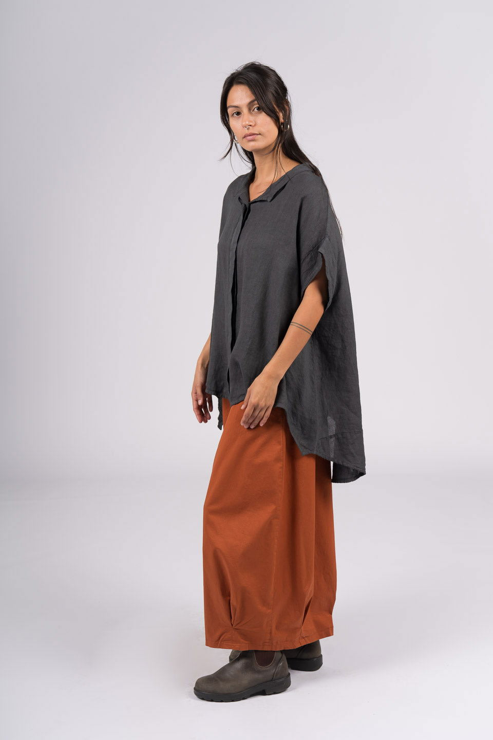 Montaigne Caroline Wide Leg Pants Rust1