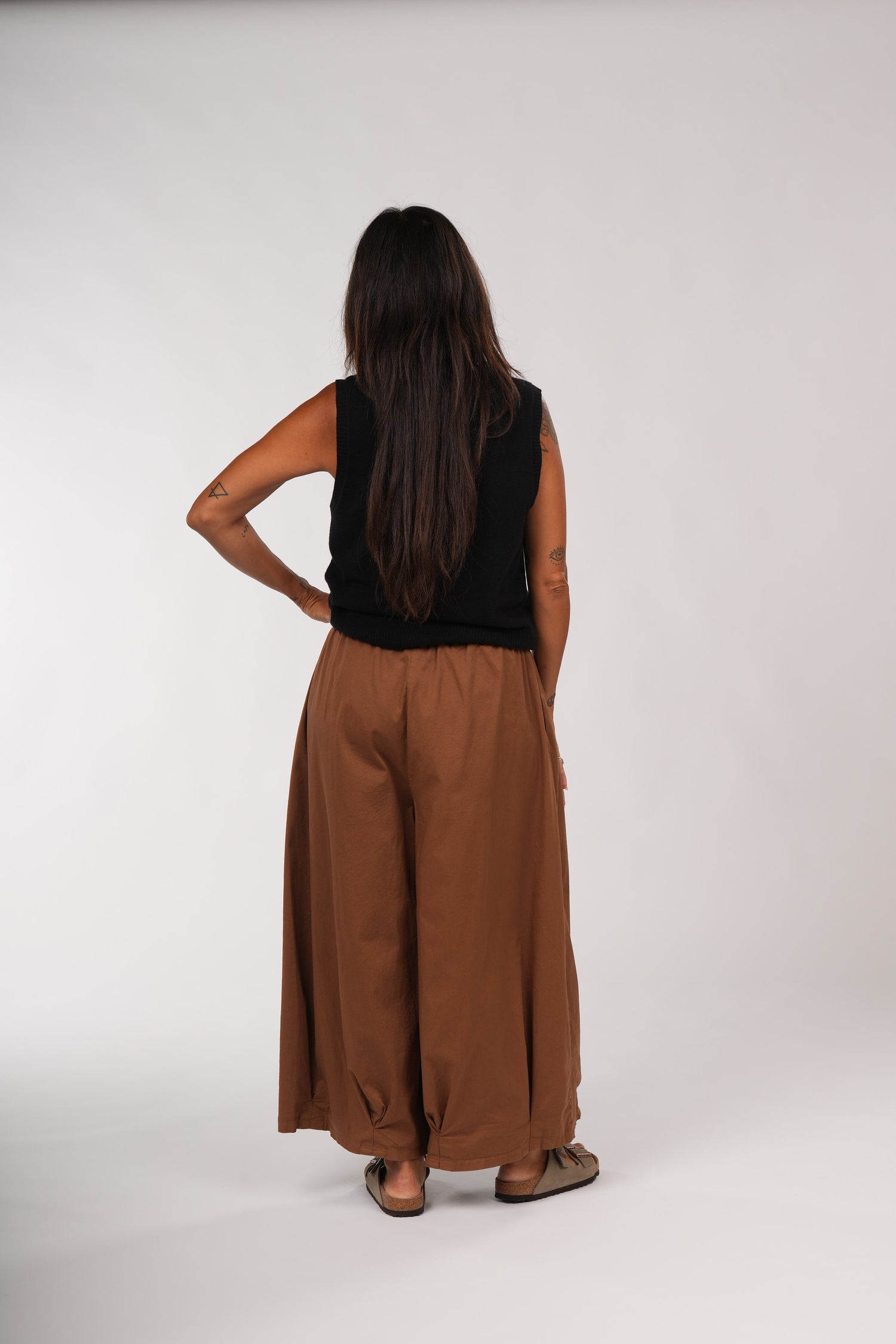 Montaigne Caroline Wide Leg Pants Tobacco1
