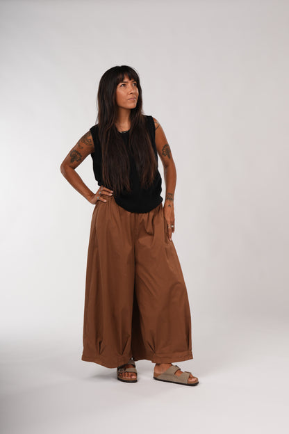 Montaigne Caroline Wide Leg Pants Tobacco2