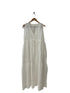 Montaigne Cascade Linen Maxi Dress White 