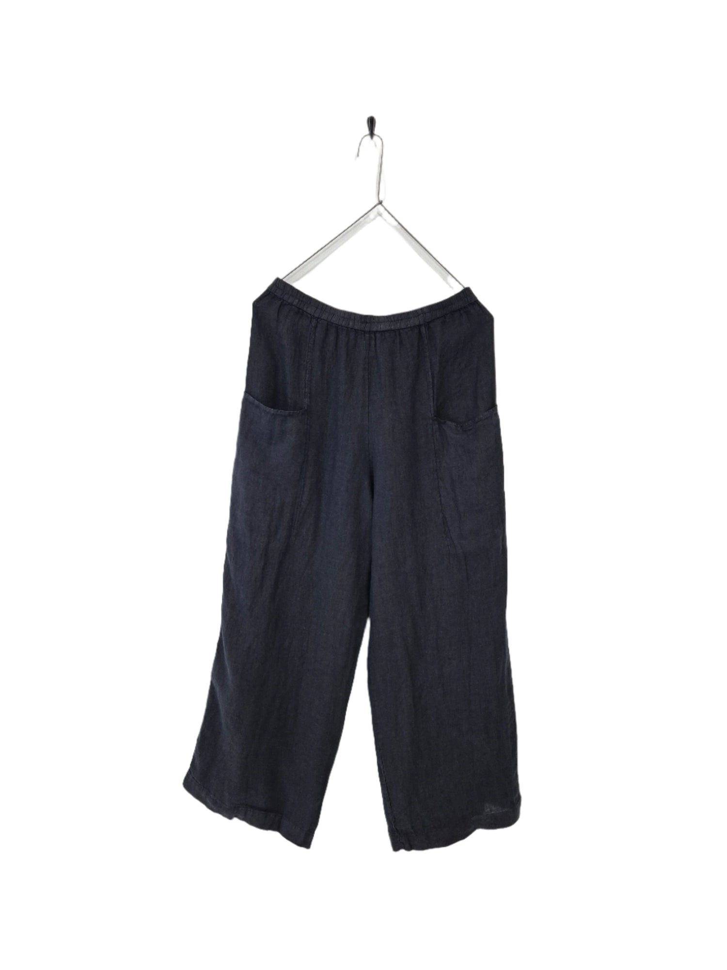 Montaigne Catherine Drill Linen Pants Navy
