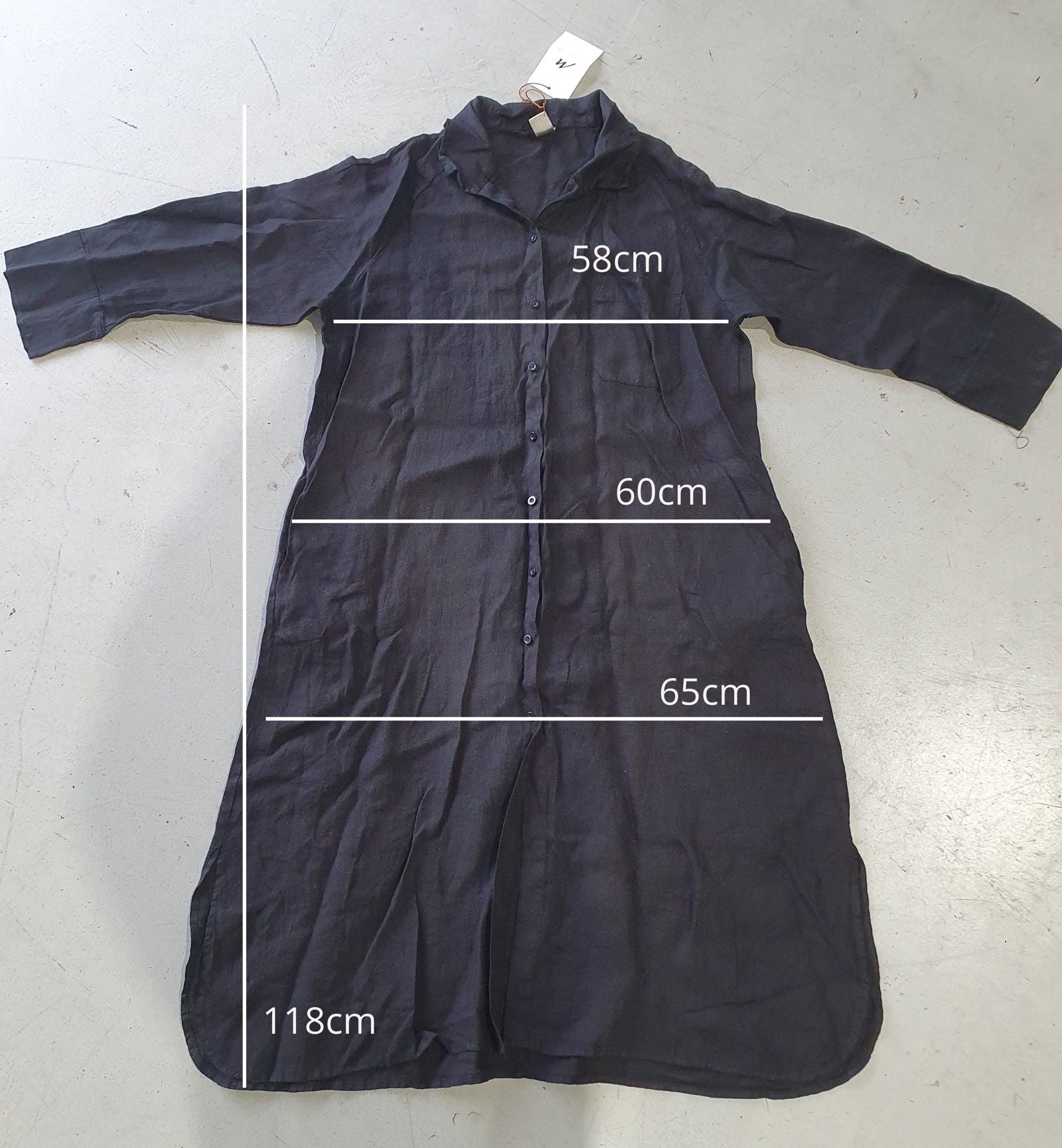 Montaigne Cezanne Linen Shirt Dress Navy4