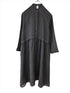 Montaigne Chaton Buttonfront Linen Coat Dress Petrol