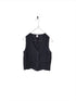 Montaigne Chloe Linen Vest Navy