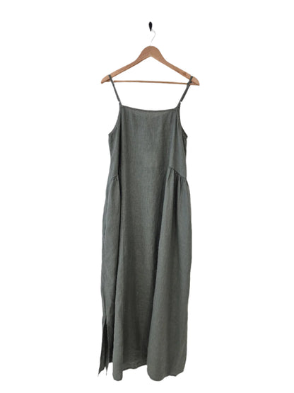 Montaigne Claudette Linen Maxi Dress Khaki