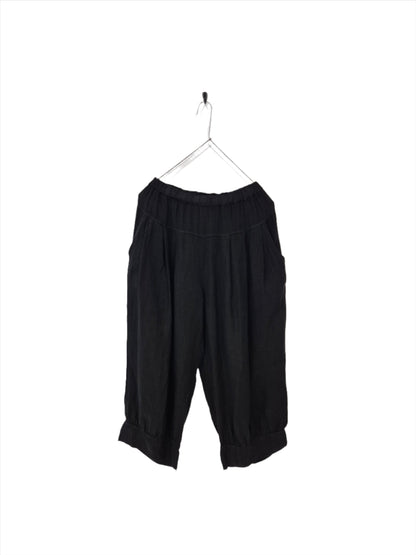 Montaigne Desi Linen Pants with Back Pockets (2 sizes) Black
