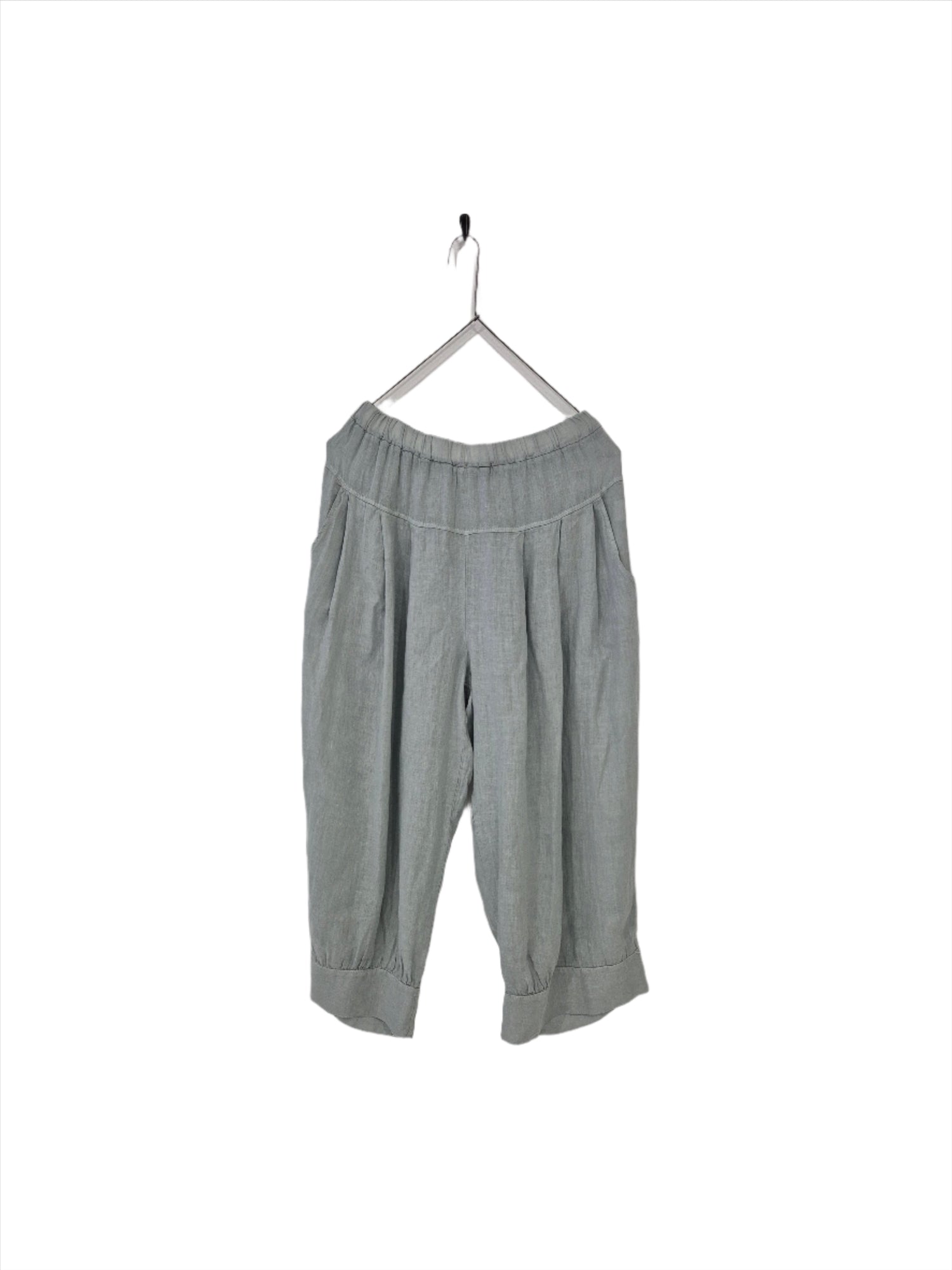 Montaigne Desi Linen Pants with Back Pockets (2 sizes) Silver