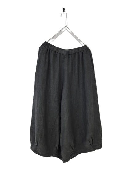 Montaigne Eadie Linen Pant with Gathering Detail Petrol1