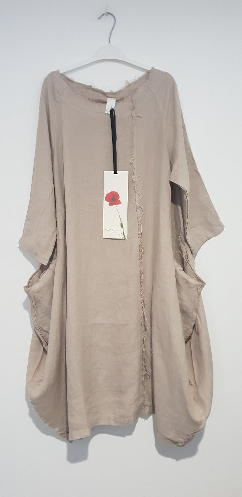 Montaigne Espoir Linen Coat Dress Natural