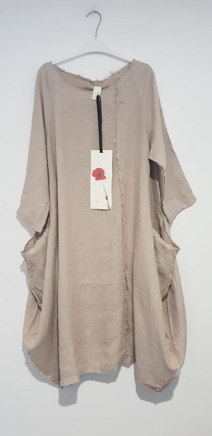 Montaigne Espoir Linen Coat Dress Natural
