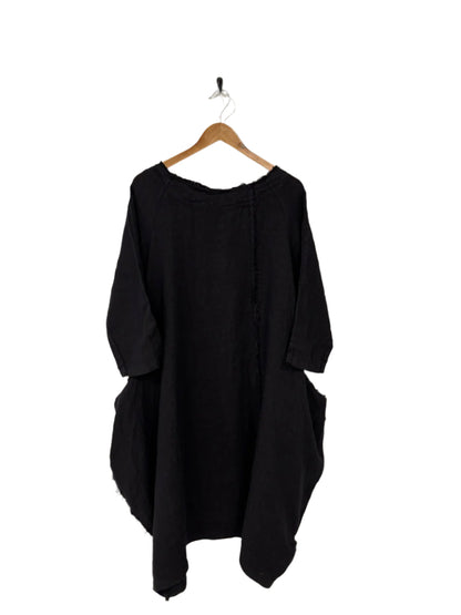 Montaigne Espoir Linen Coat Dress Navy