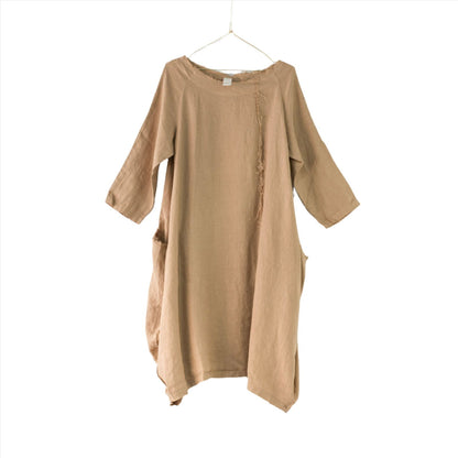 Montaigne Espoir Linen Coat Dress Ocre