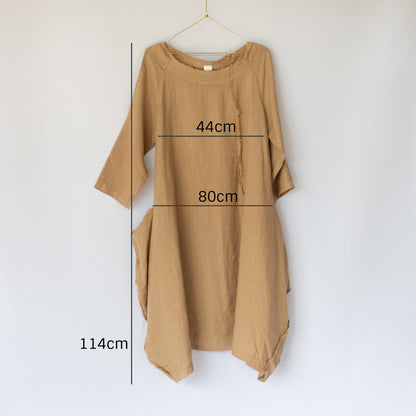 Montaigne Espoir Linen Coat Dress Ocre1