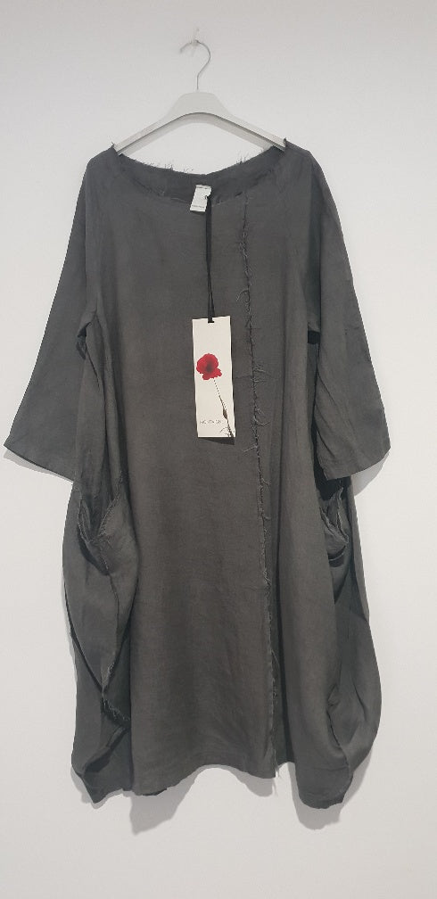 Montaigne Espoir Linen Coat Dress Petrol
