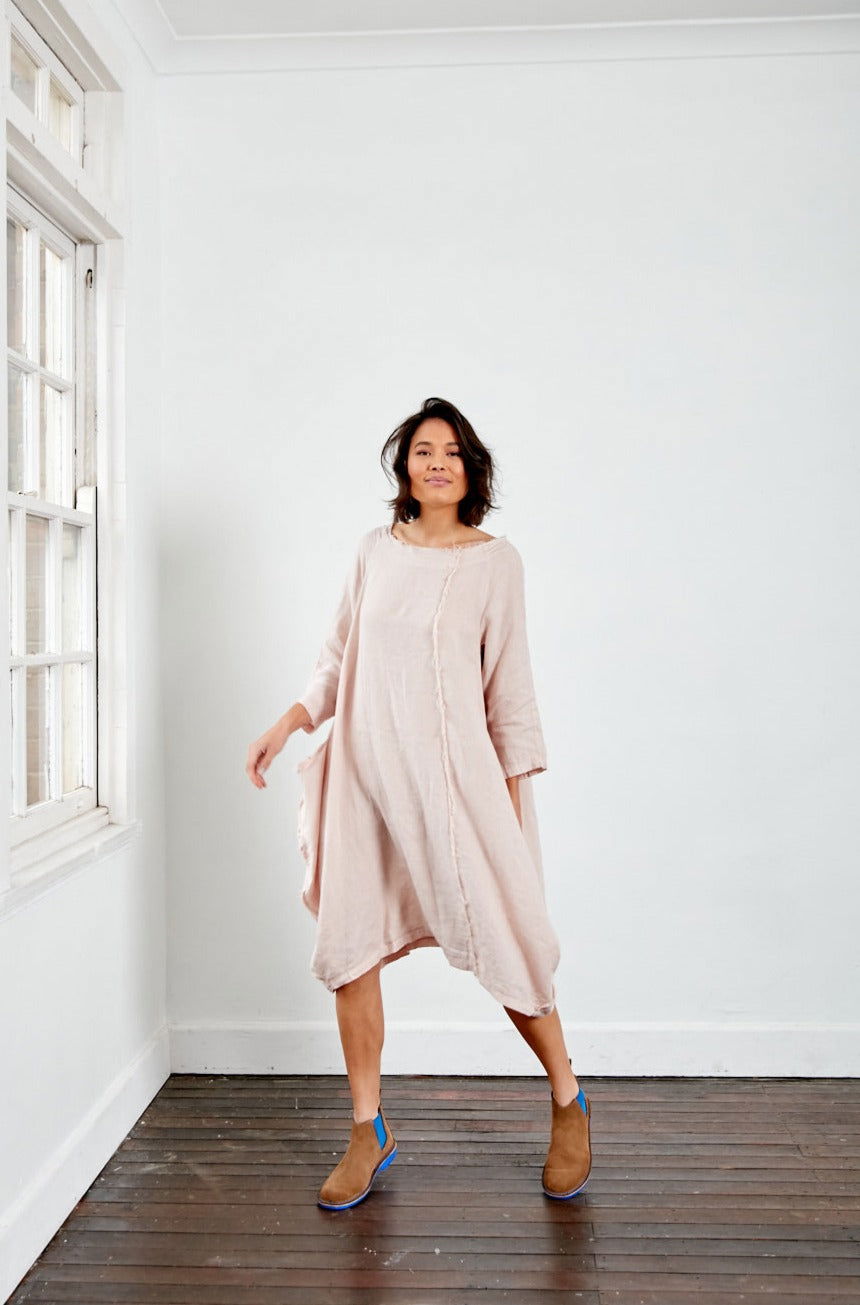 Montaigne Espoir Linen Coat Dress Rose