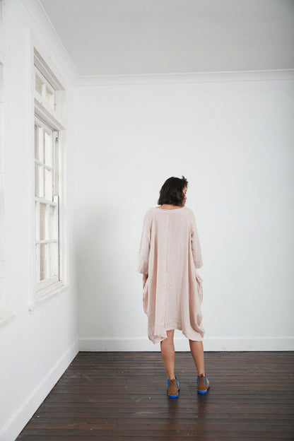 Montaigne Espoir Linen Coat Dress Rose3