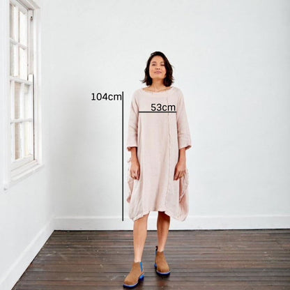 Montaigne Espoir Linen Coat Dress Rose4