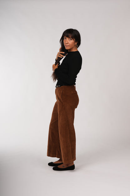 Montaigne Essential Superfine Lambswool Mock Neck Top Black2