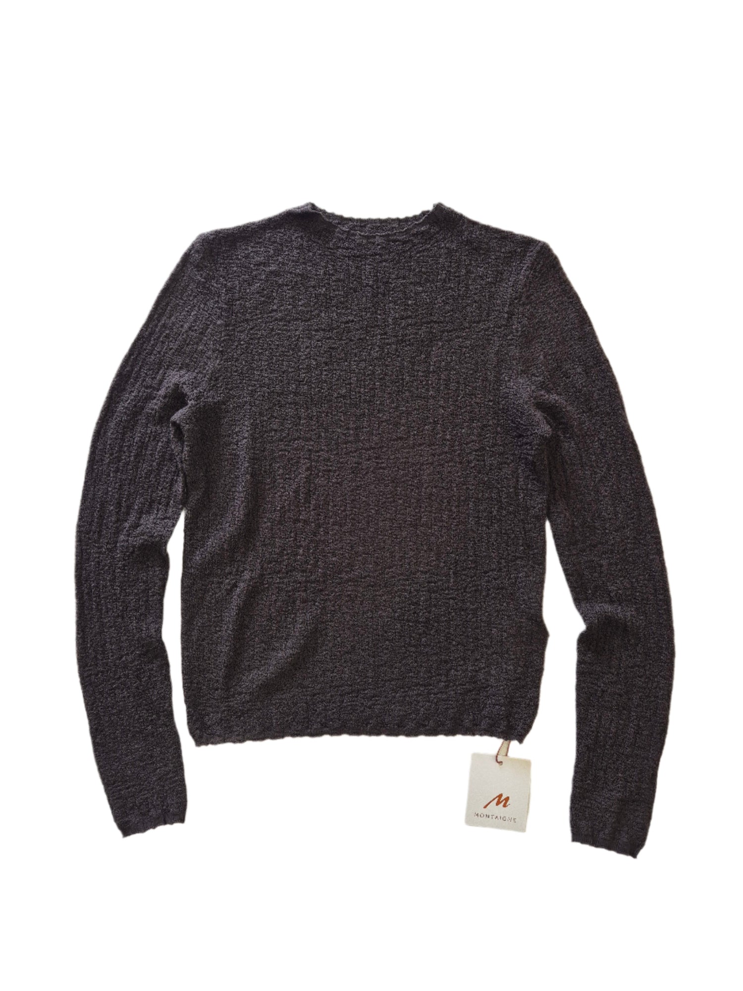 Montaigne Essential Superfine Lambswool Mock Neck Top Rich Brown5