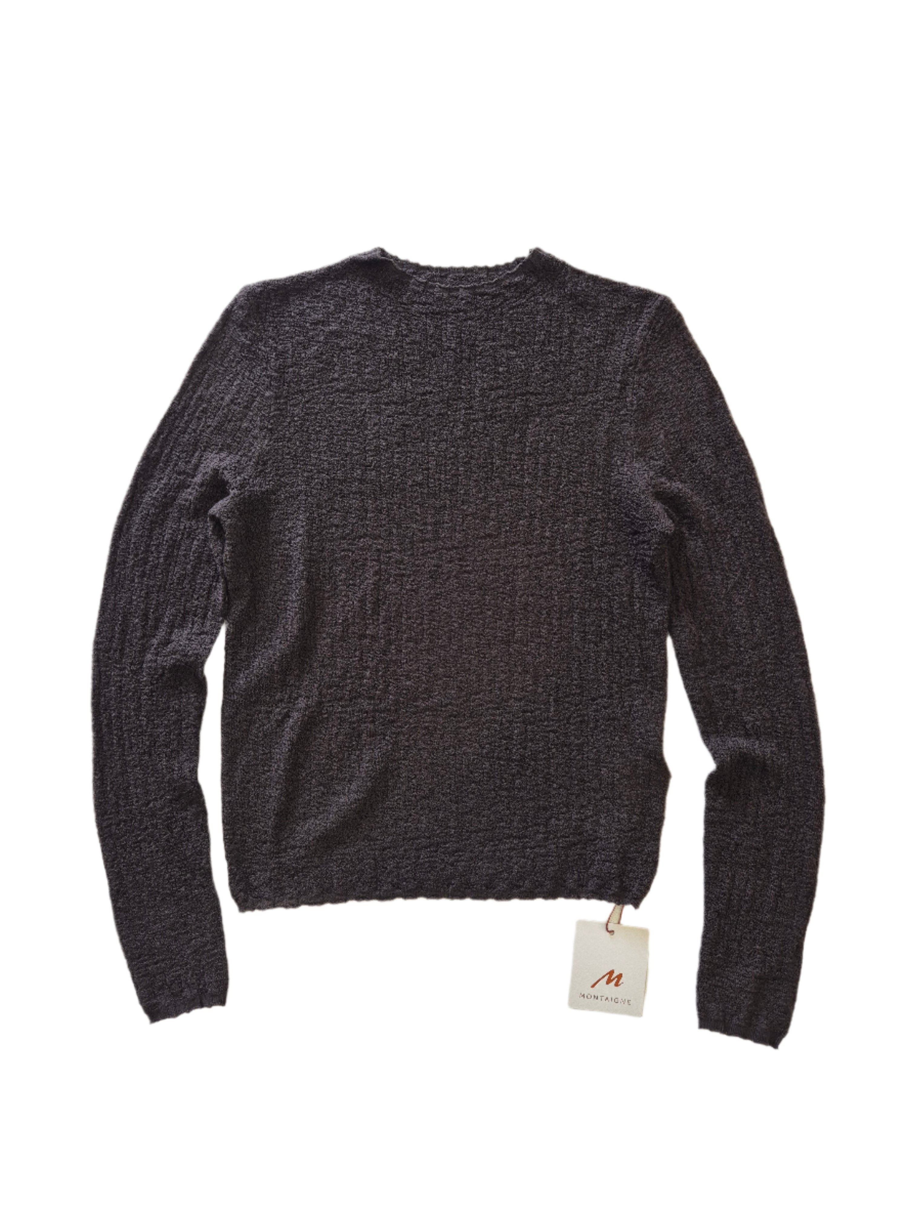 Montaigne Essential Superfine Lambswool Mock Neck Top Rich Brown5