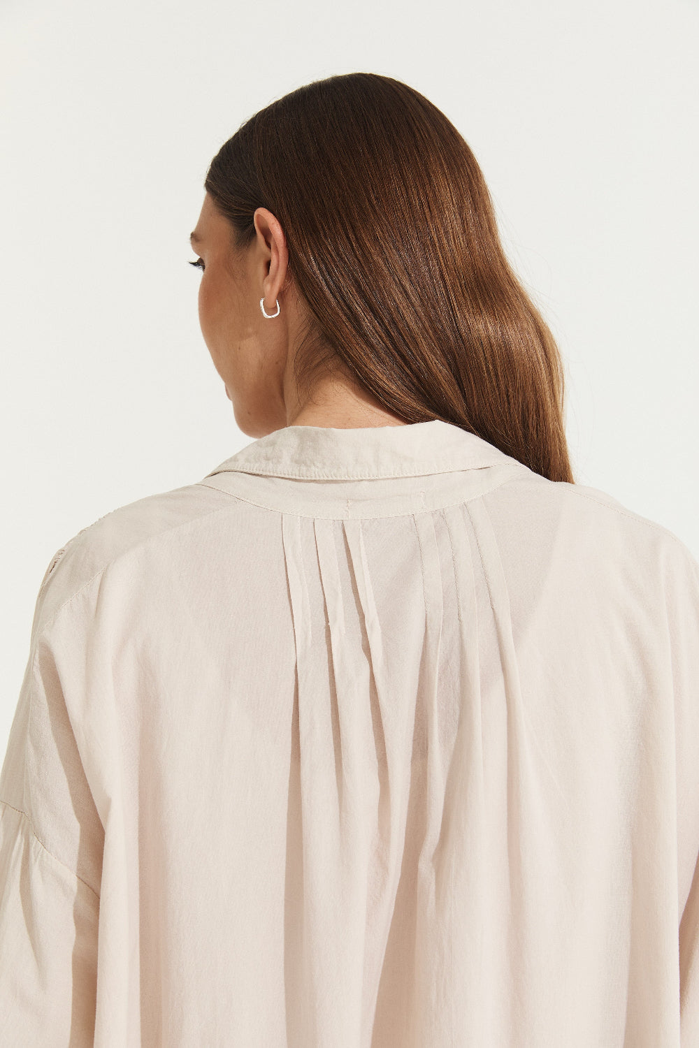 Montaigne Frederic Oversized Cotton Shirt Dress Natural6