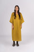 Montaigne Gaella Linen Shift Dress Senape