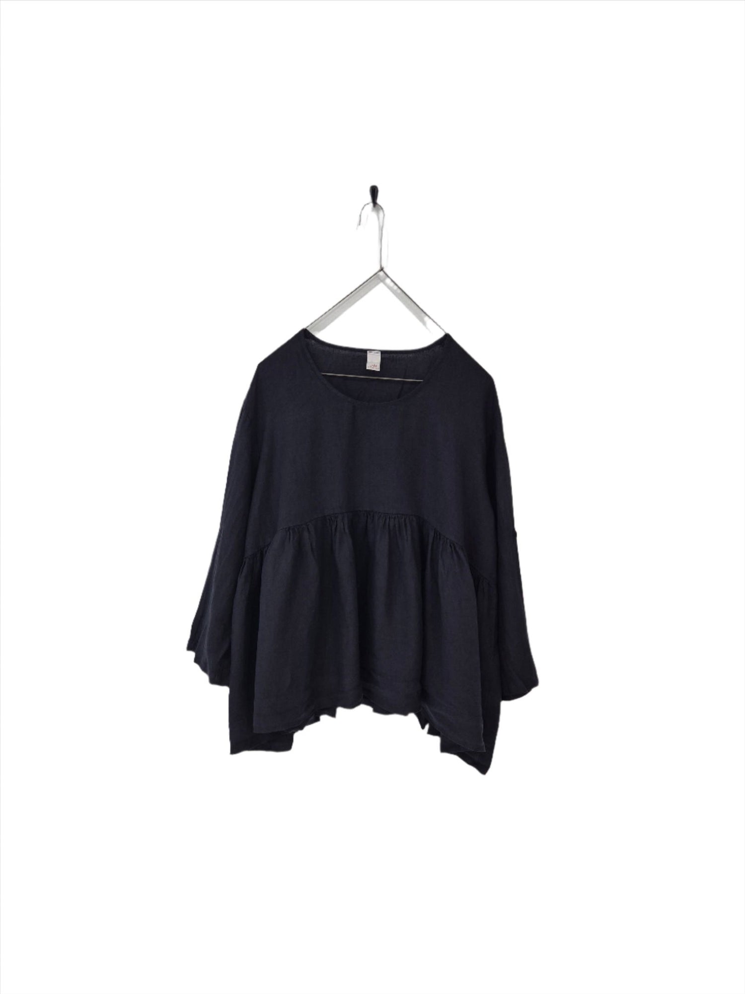 Montaigne Gaugin Linen Top French Navy