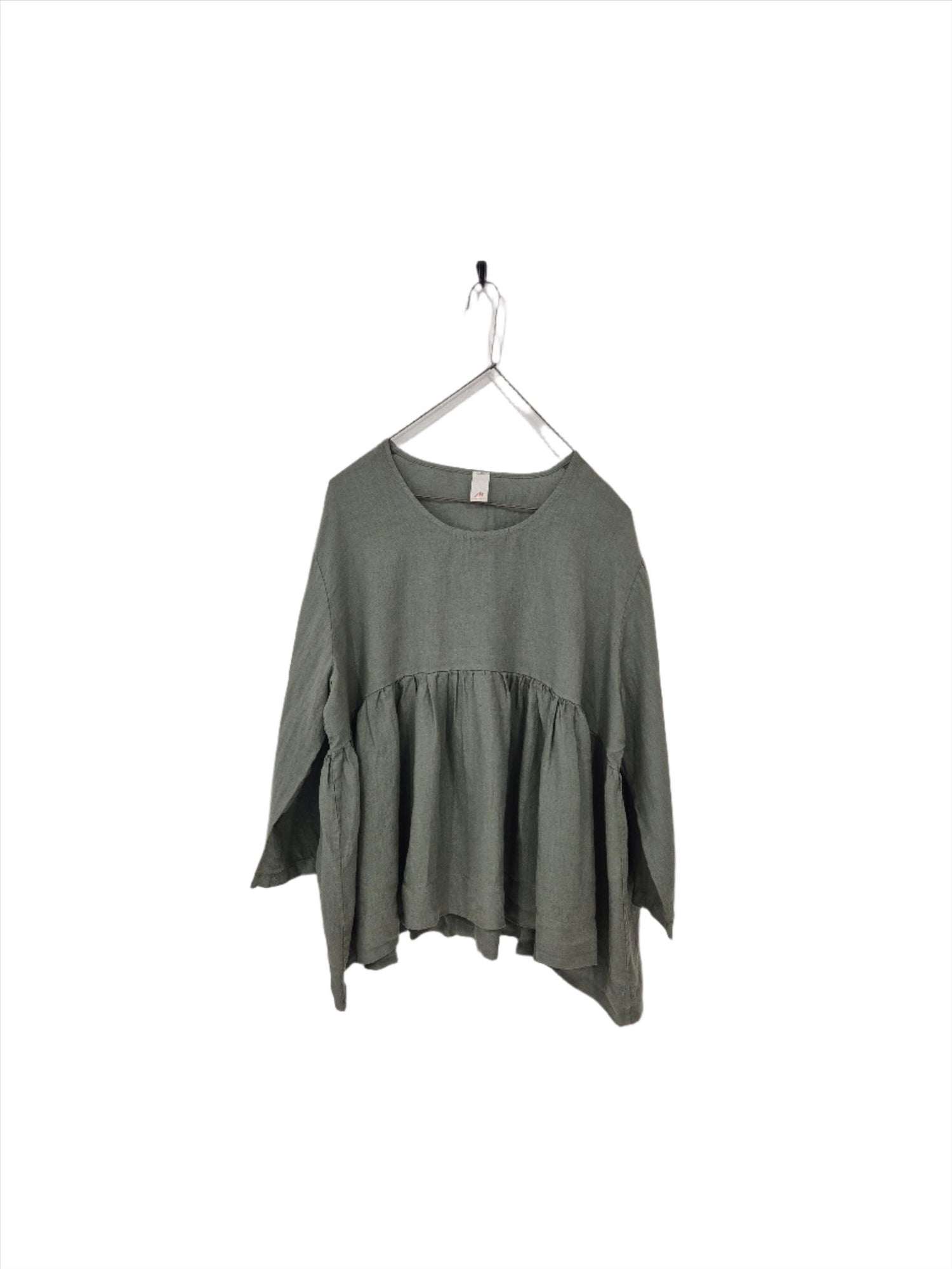 Montaigne Gaugin Linen Top Khaki