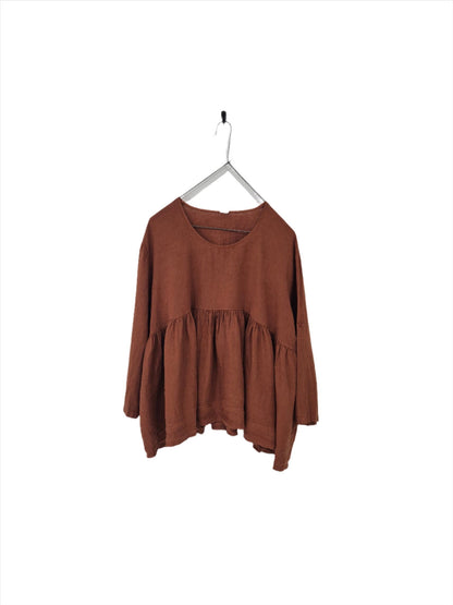 Montaigne Gaugin Linen Top Rust