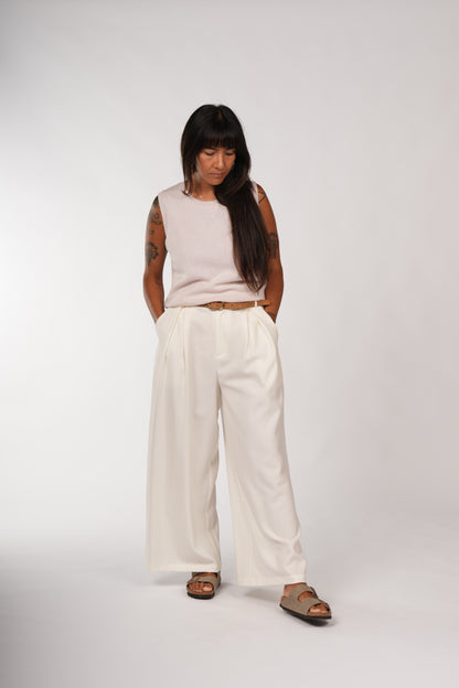 Montaigne Gigi 100% New Zealand Lambswool Vest Baby Pink