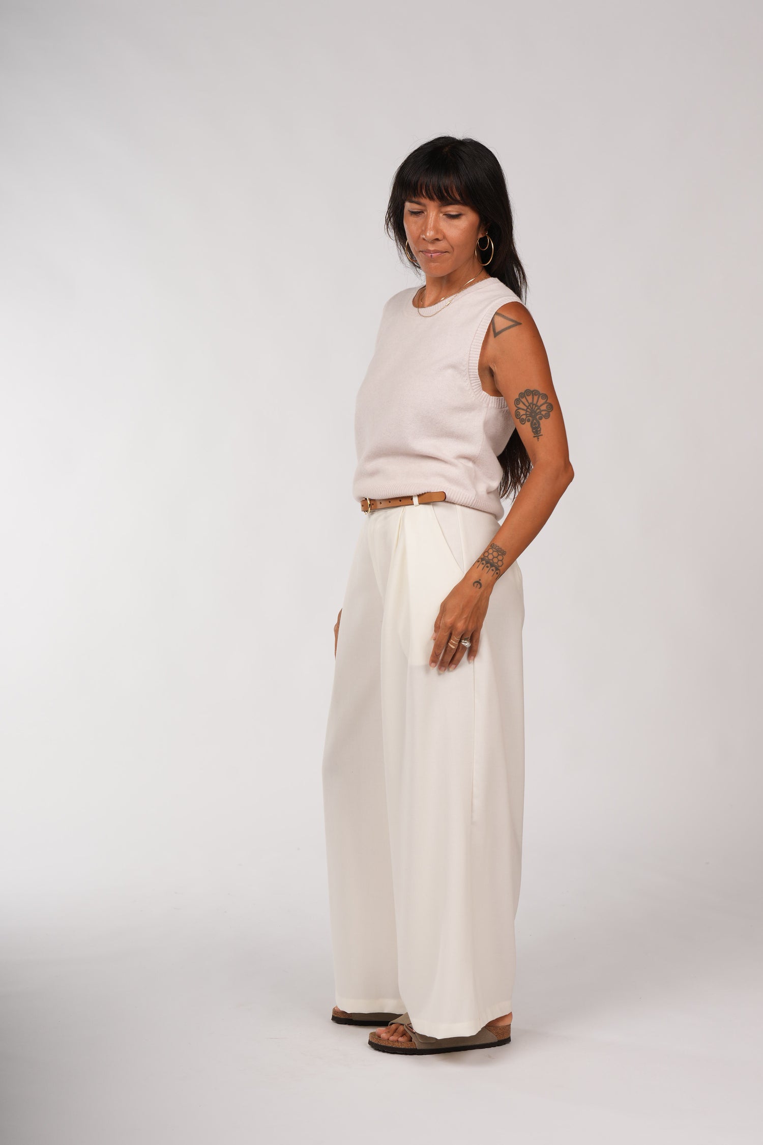 Montaigne Gigi 100% New Zealand Lambswool Vest Baby Pink1