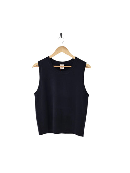 Montaigne Gigi 100% New Zealand Lambswool Vest Black1