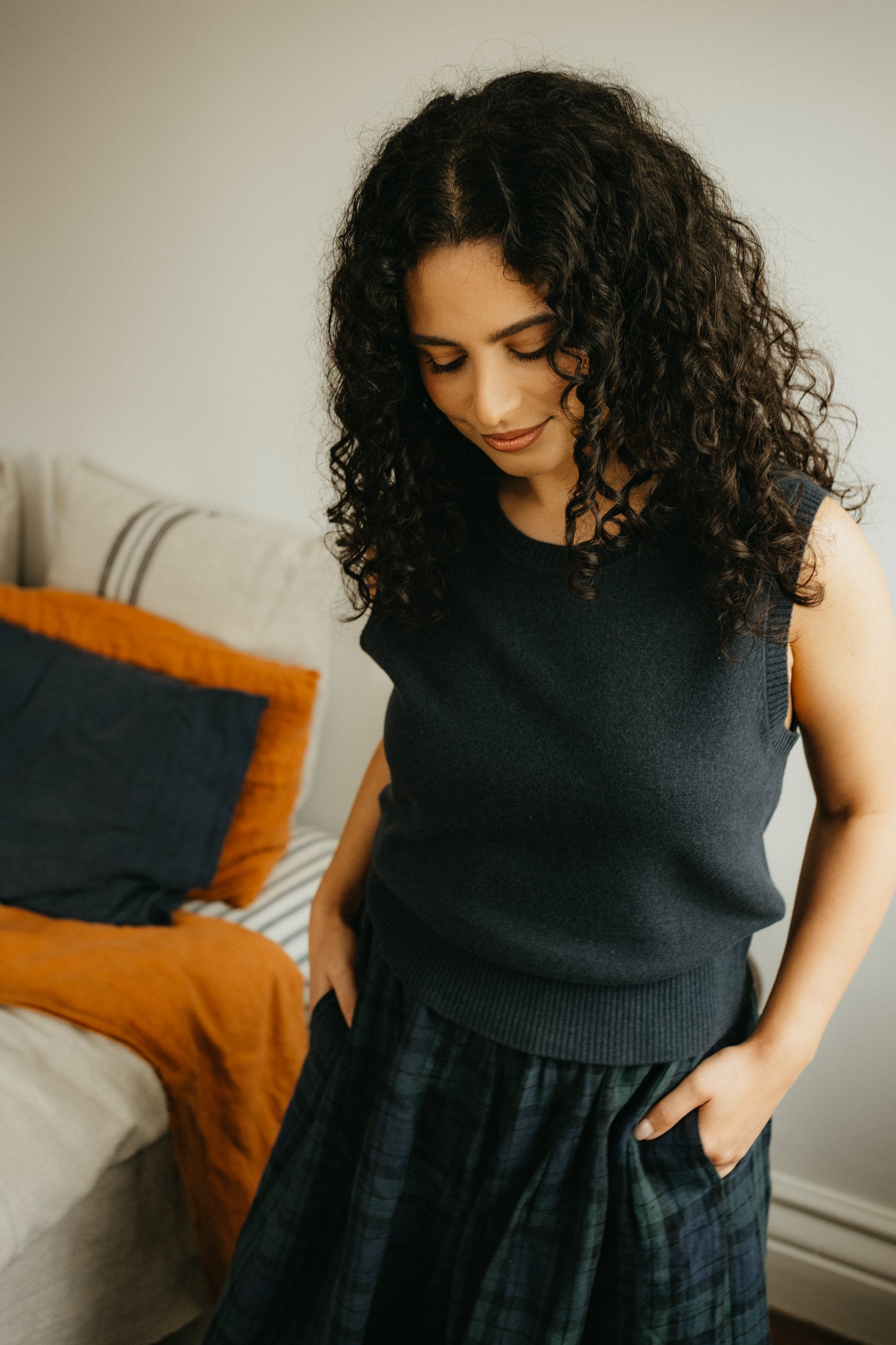 Montaigne Gigi 100% New Zealand Lambswool Vest Green4