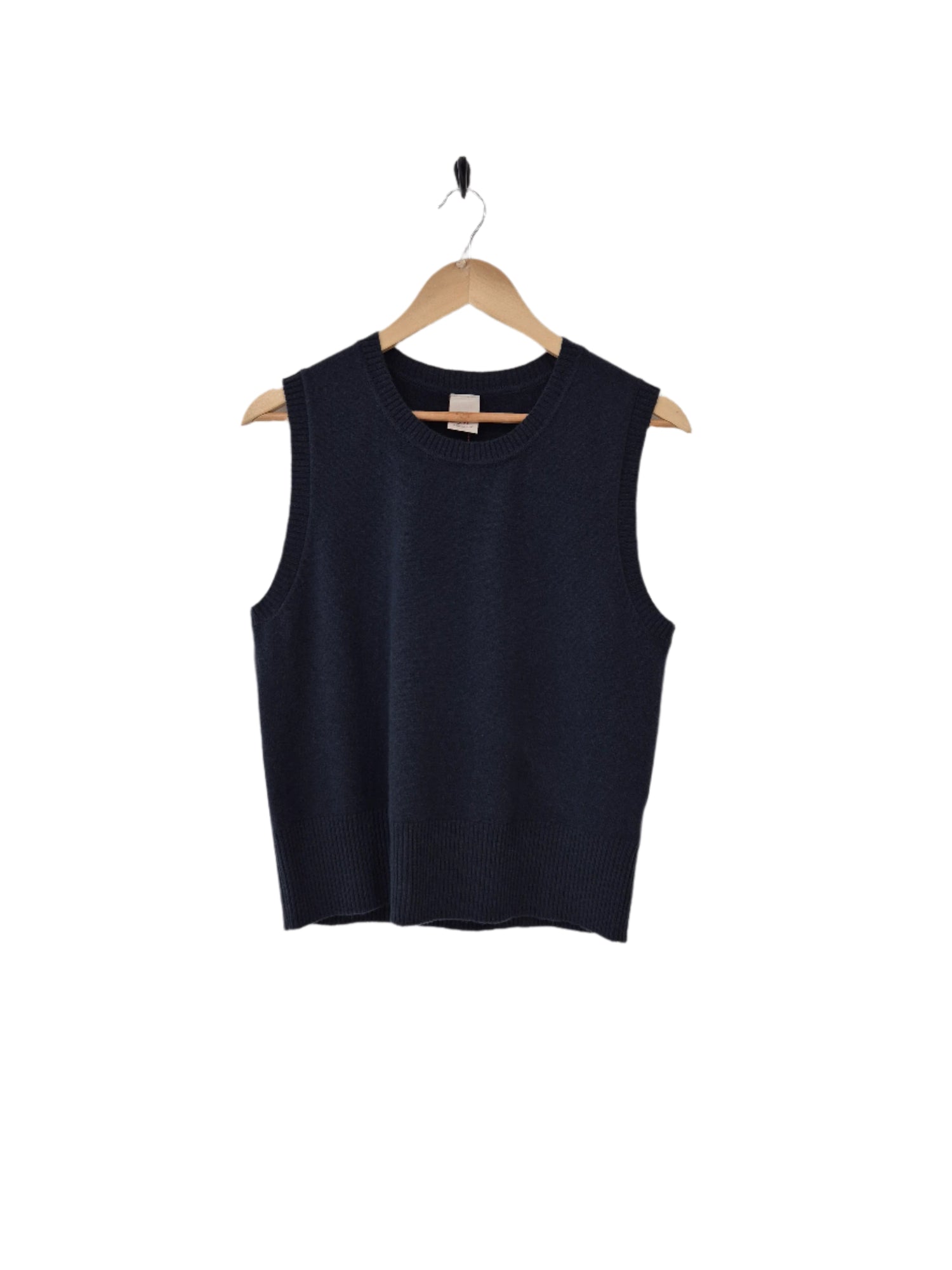 Montaigne Gigi 100% New Zealand Lambswool Vest Indigo1