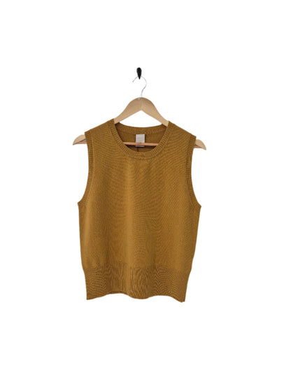 Montaigne Gigi 100% New Zealand Lambswool Vest Mustard3