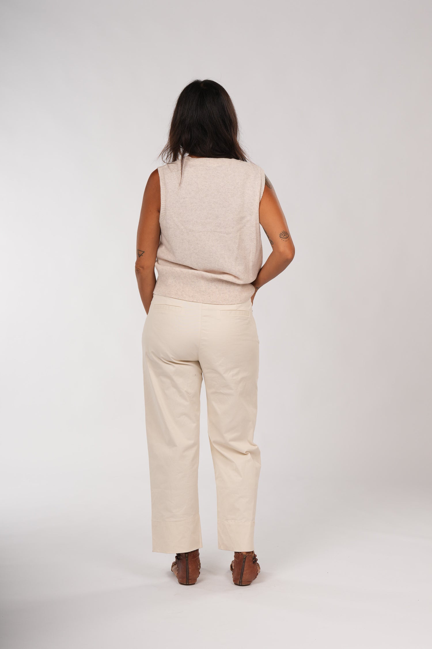 Montaigne Gigi 100% New Zealand Lambswool Vest Soft Rose1