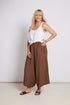 Montaigne Holly Wide Leg Linen Pants Tobacco