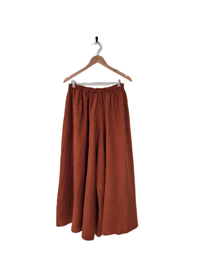 Montaigne Isla French Linen Pants Extra Wide Leg Rust3