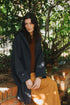 Montaigne Isobel Cotton Drill Anorak Overcoat Navy7