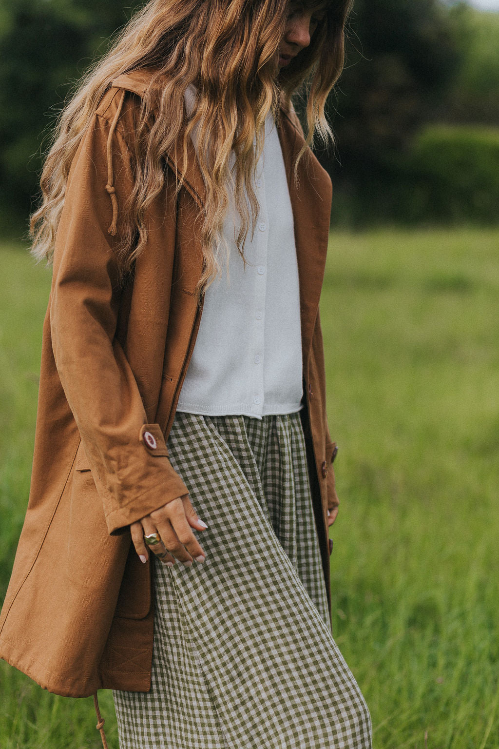 Montaigne Isobel Cotton Drill Anorak Overcoat Toffee5